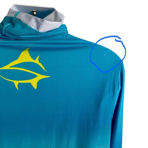 Loco Skailz Gaiter Neck Long Sleeve Graphic Performance Top Men's Medium NEW - Picture 10 of 11